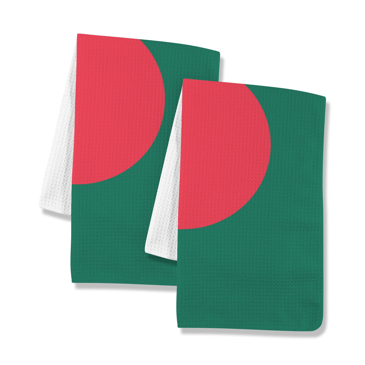 Bangladesh Flag Inspired Kitchen Towel 40X60cm (Pack of 2) | Printed In the USA