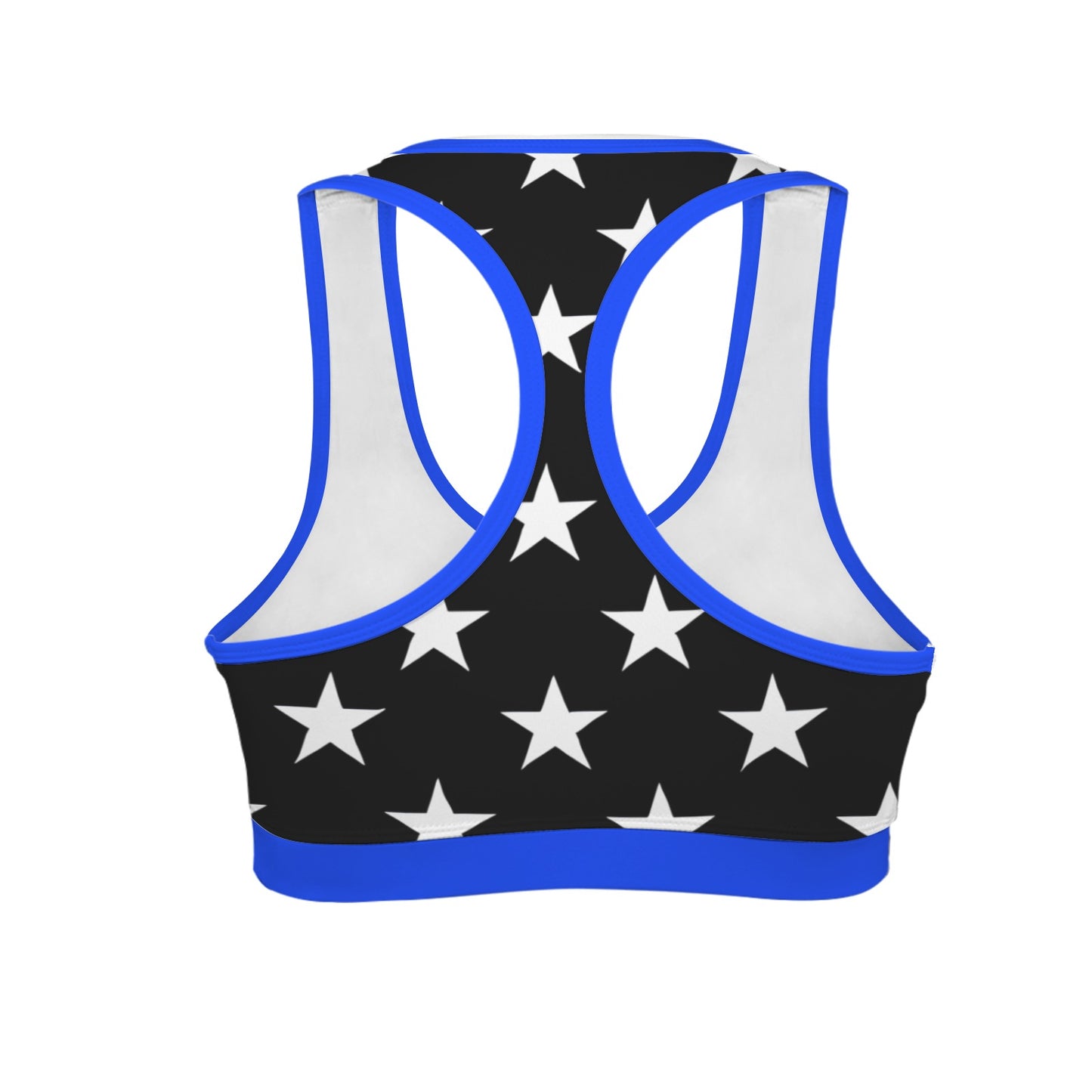 Thin Blue Line Flag Racerback Sports Bra