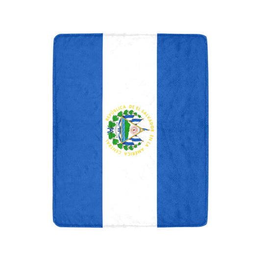 "Luv My Flag blanket featuring El Salvador national design."