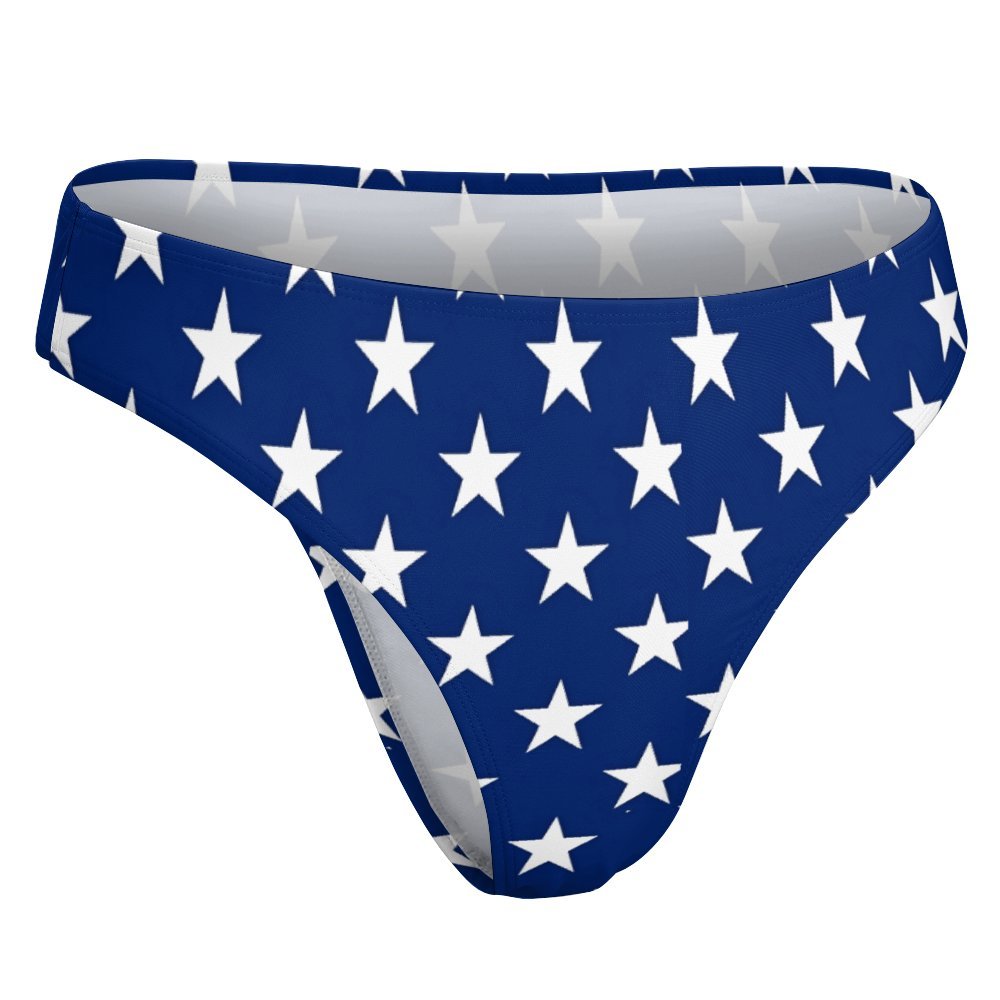 USA/American Flag Inspired Stars T-Back Thong Bikini Style-1