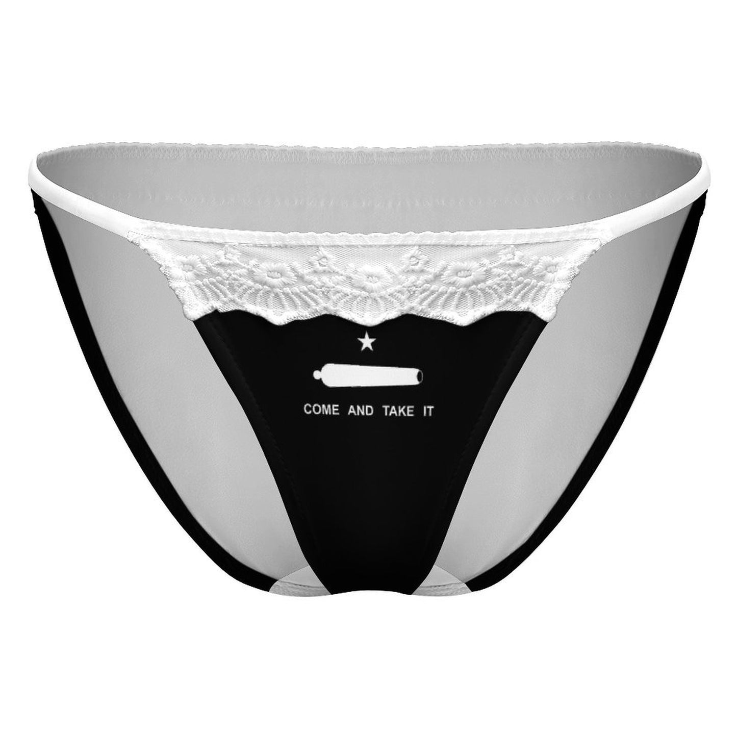 Come and Take It Flag Inspired Lace Trim Underwear