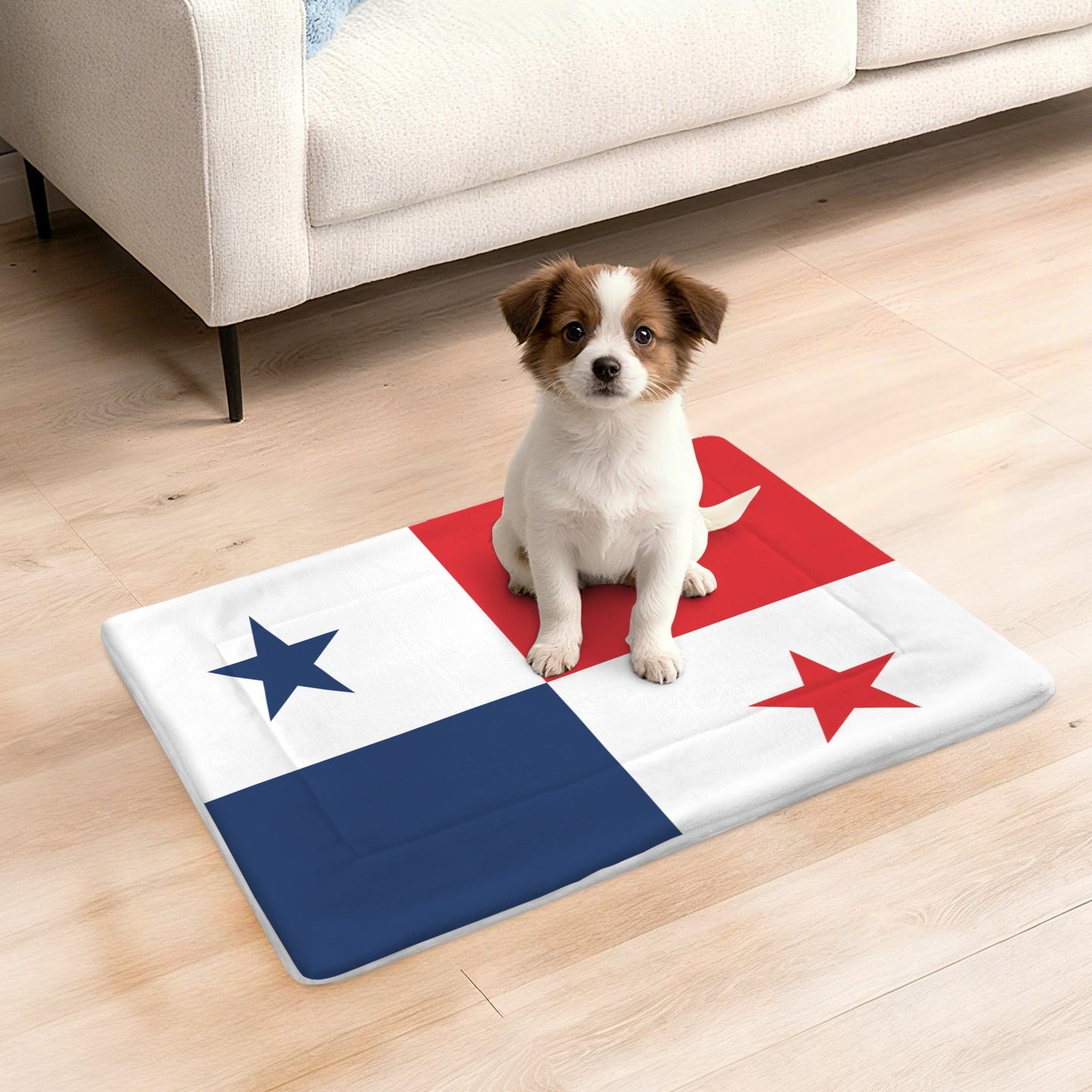 Panama Flag Inspired Pet Mat 25x18inch (Made in the USA)