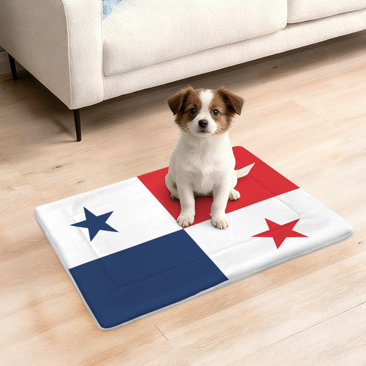 Panama Flag Inspired Pet Mat 25x18inch (Made in the USA)