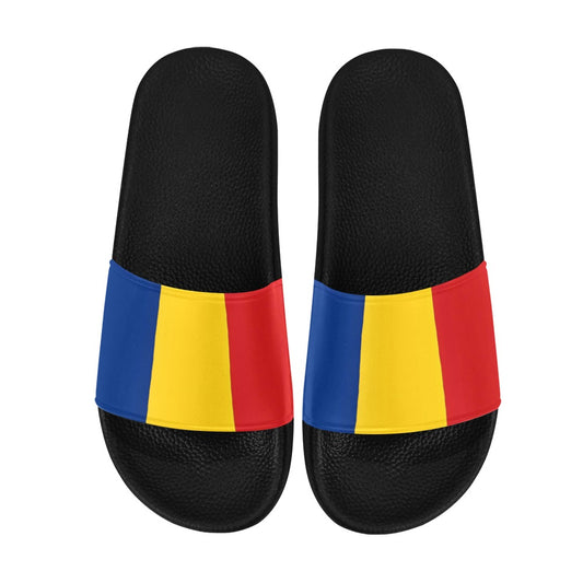 Romania Flag Men's Slide Sandals