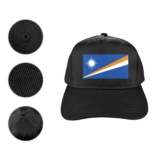 Marshall Islands Flag Inspired Baseball Cap | Printed in the USA