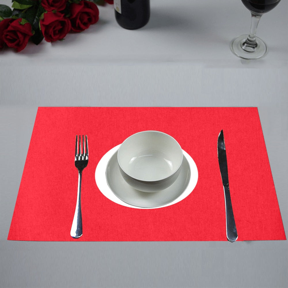 Tunisia Flag Placemats 12" x 18" (Set of 6)