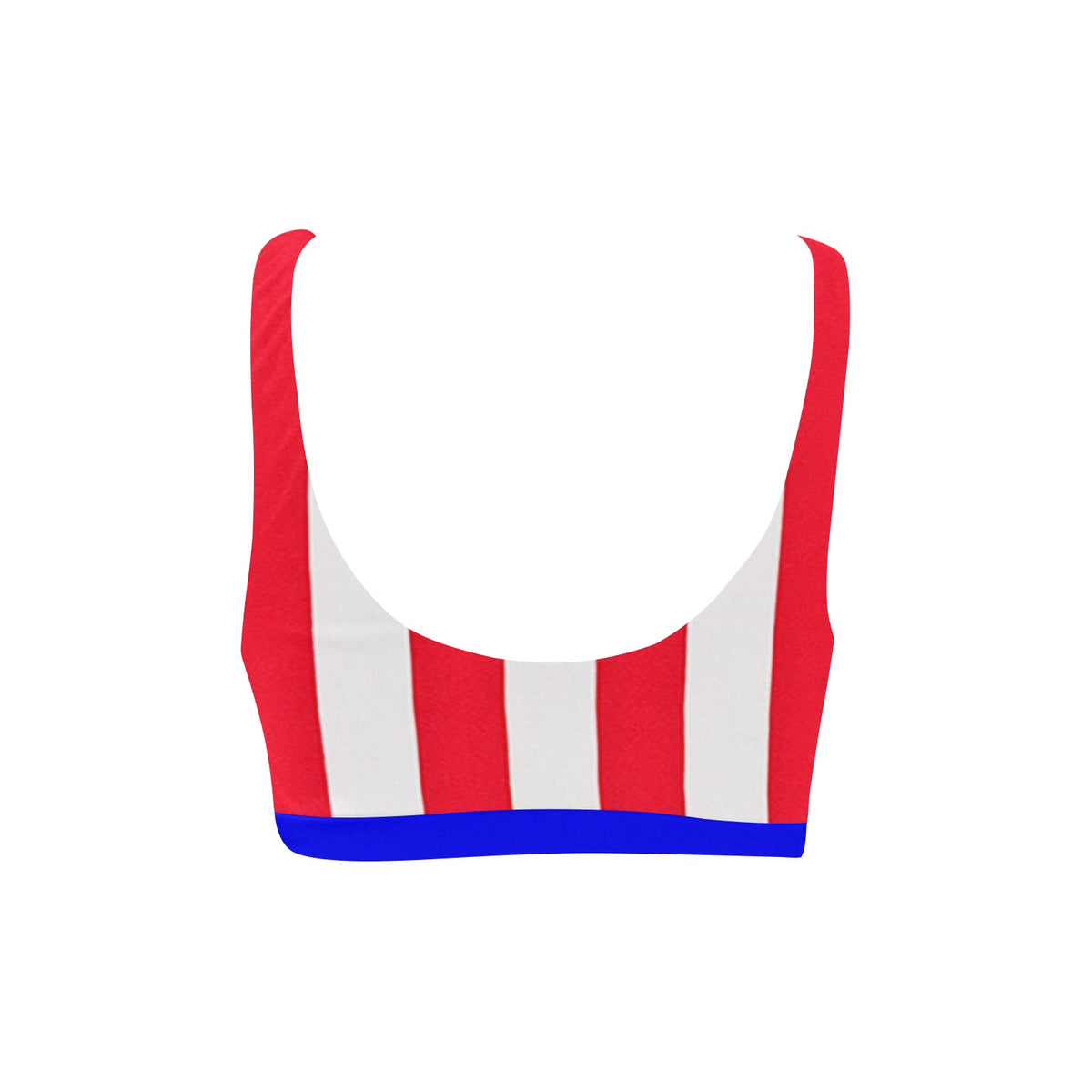 USA/American Flag Inspired Style-3 Sport Bikini Top