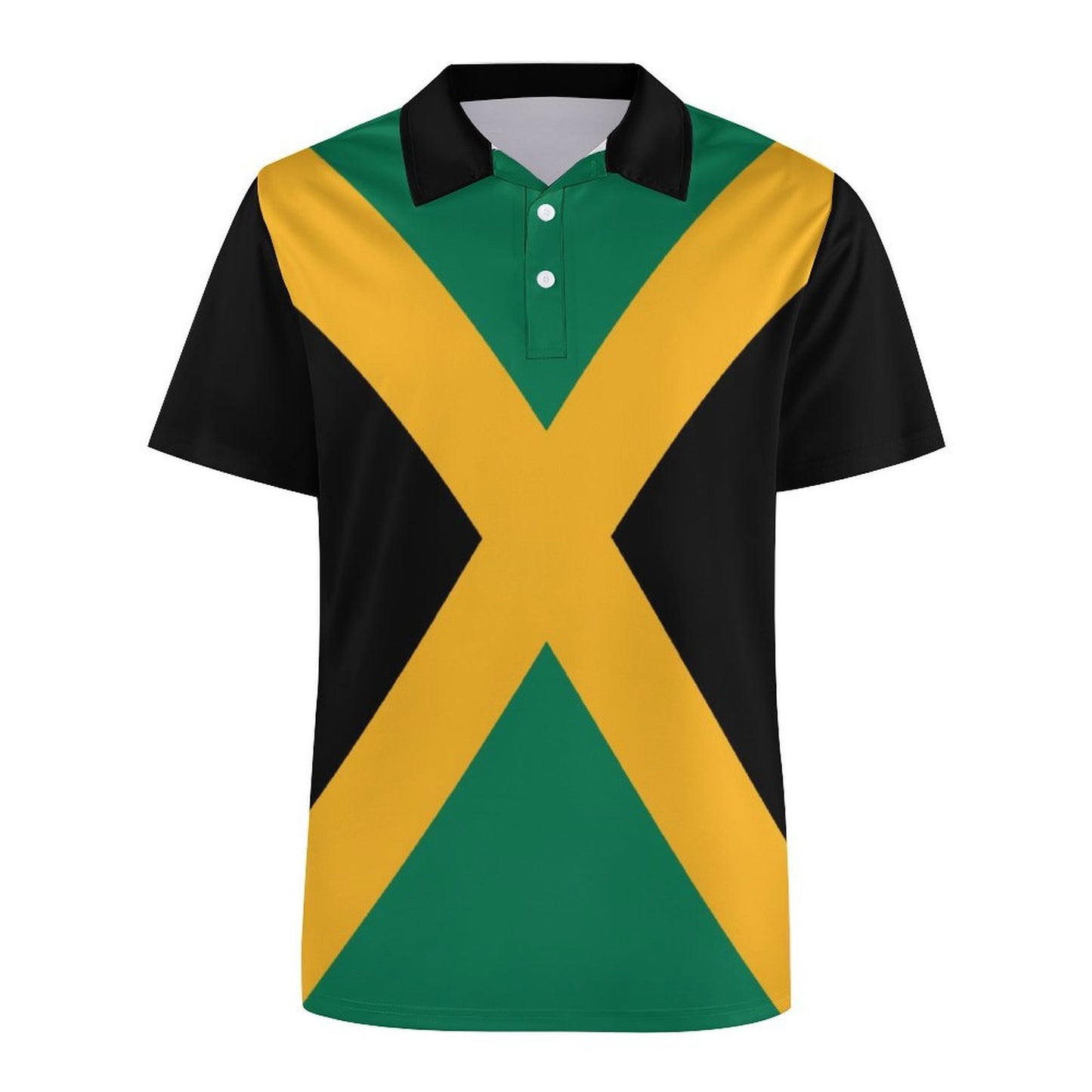 Jamaica Flag Inspired Women's Straight Fit Polo Shirt