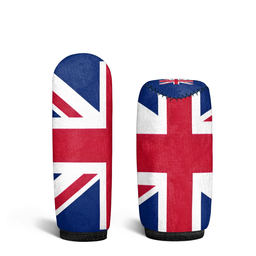 Union Jack boxing glove set with red, white, blue. [Brand]