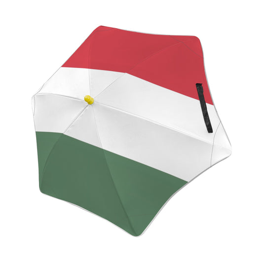 Hungary Flag Inspired Kids Safe Round Corner Umbrella