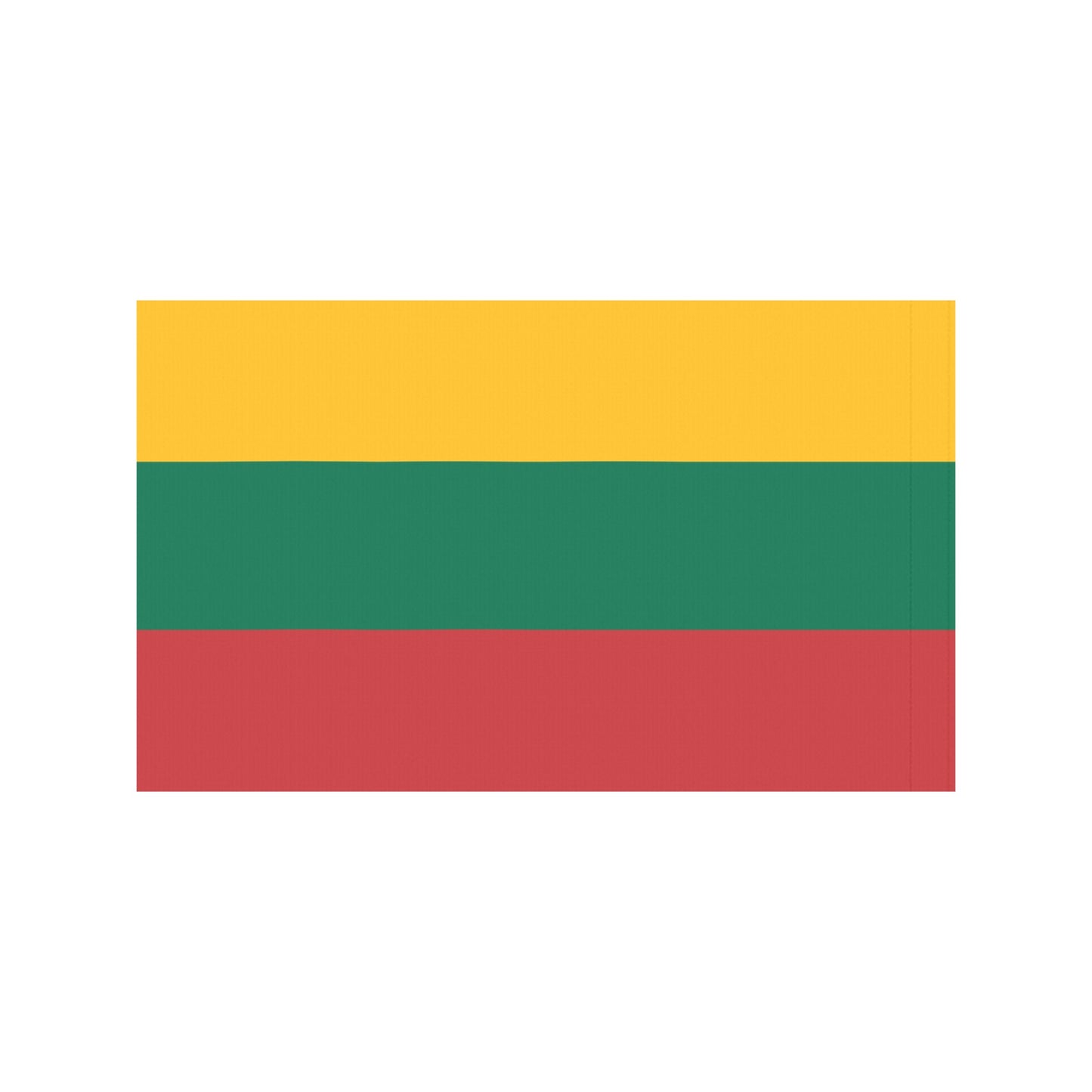 Luv My Flag Lithuanian flag: yellow, green, red stripes.