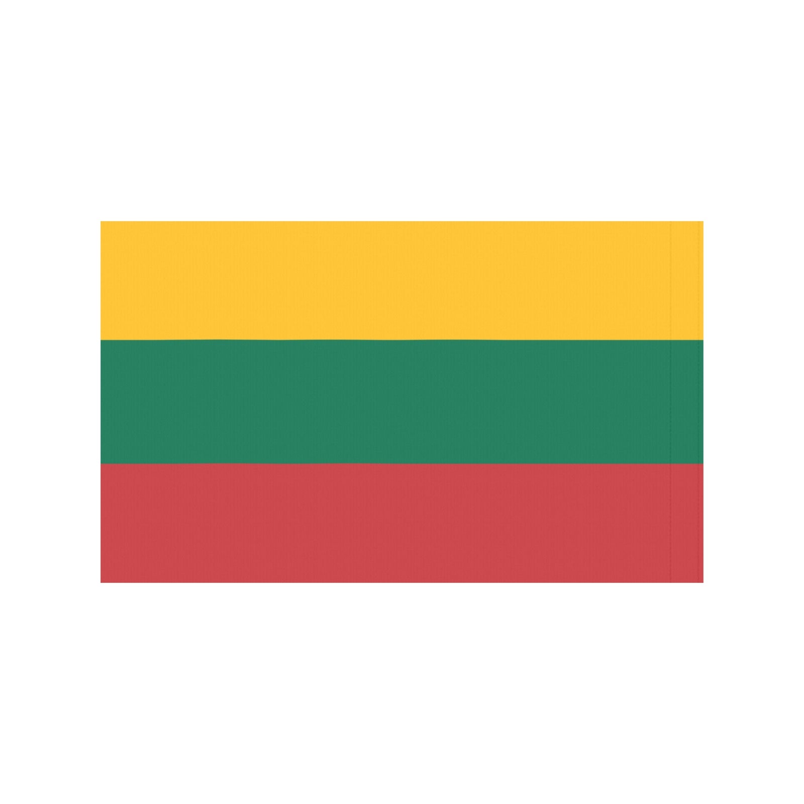 Luv My Flag Lithuanian flag: yellow, green, red stripes.