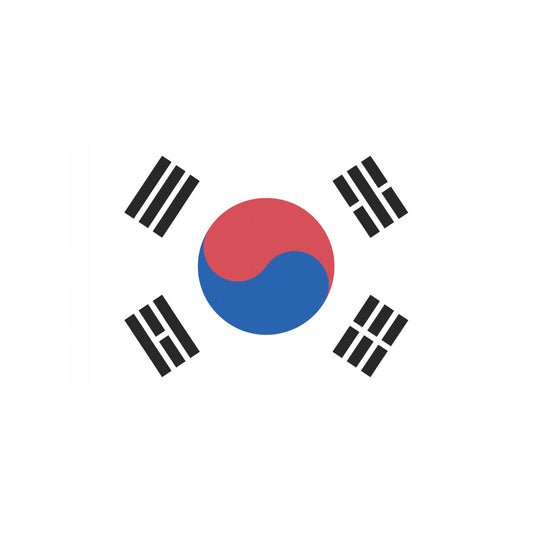 Luv My Flag brand South Korean flag with trigrams.