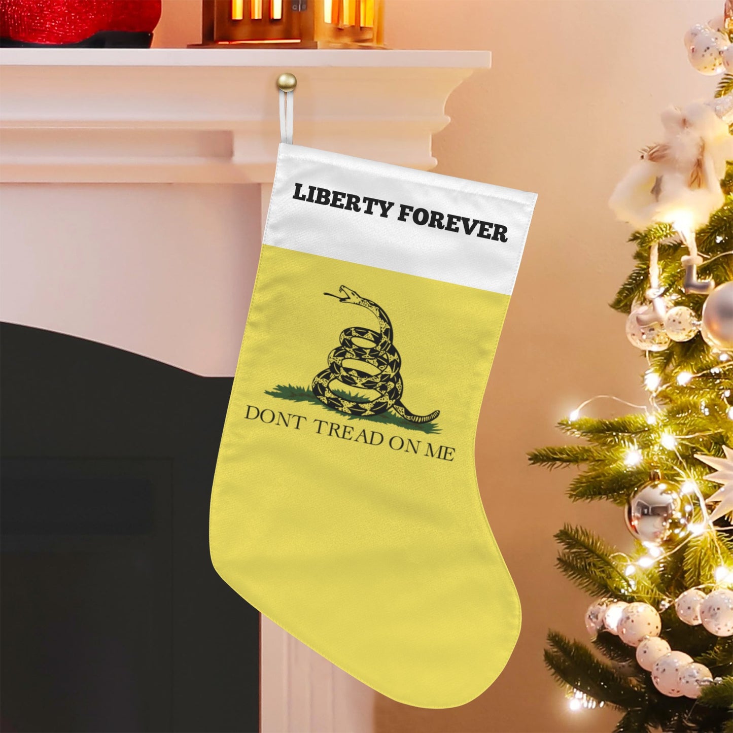 Gadsden Flag Christmas Stocking(Made in USA)