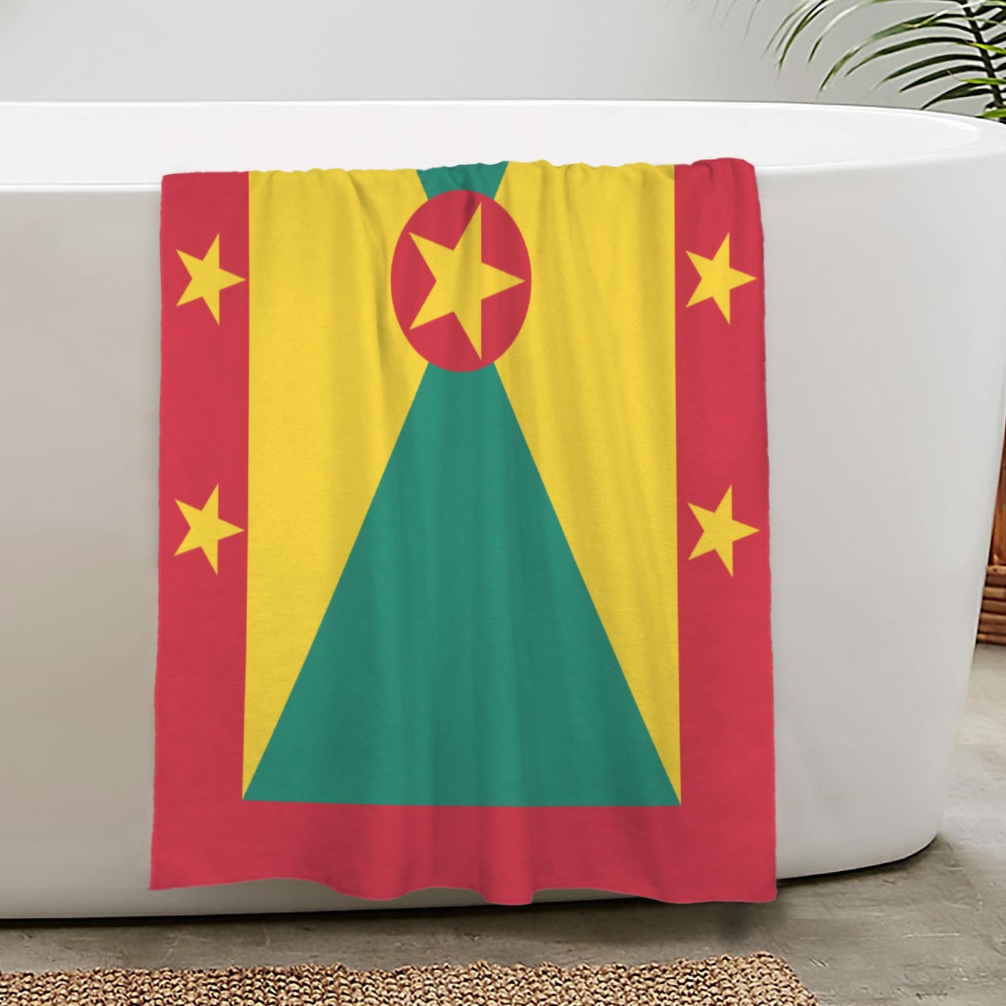 Grenada Flag Inspired Custom Bath Towel 29"x58"(Made in USA)