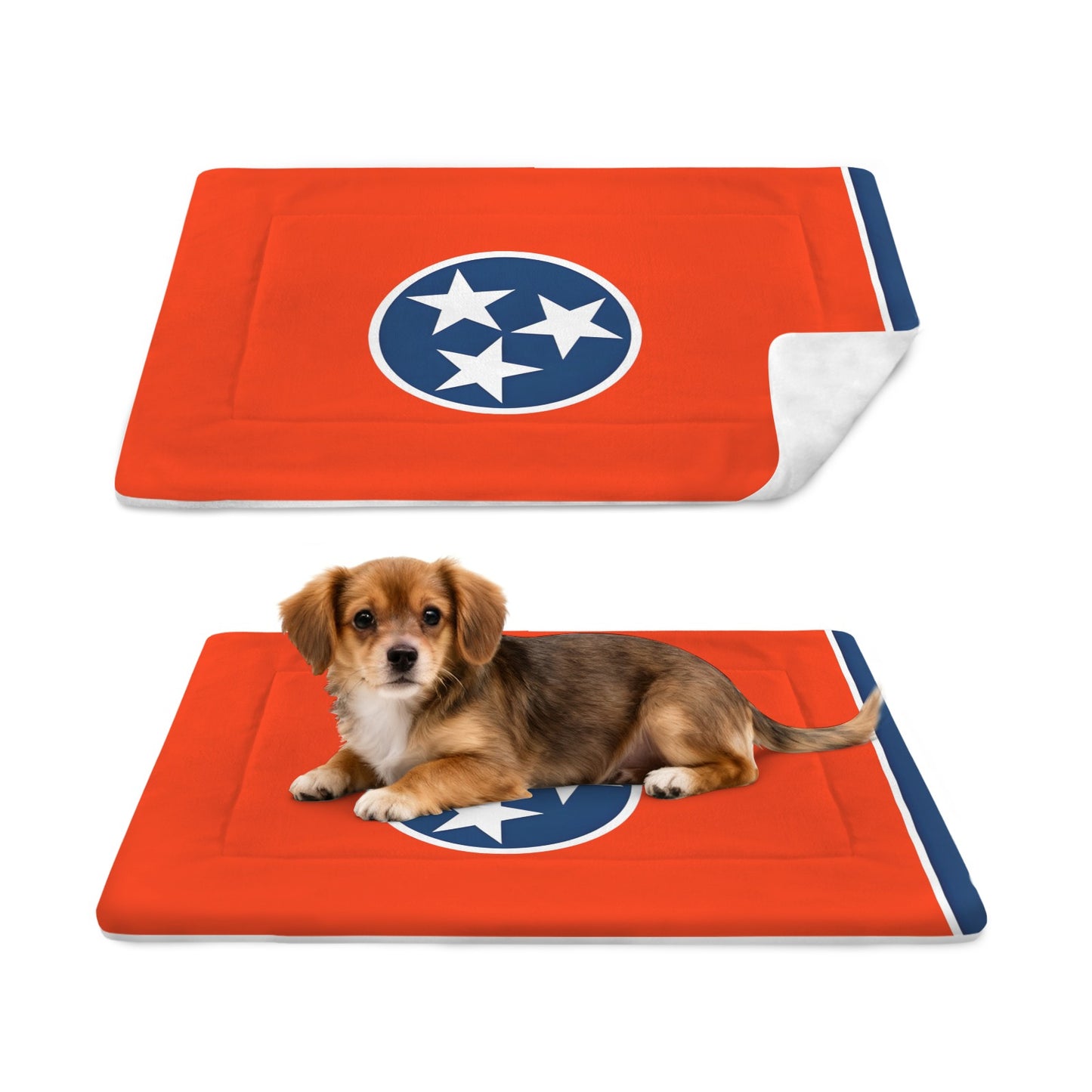 Tennessee Flag Inspired Pet Mat 25x18inch (Made in the USA)