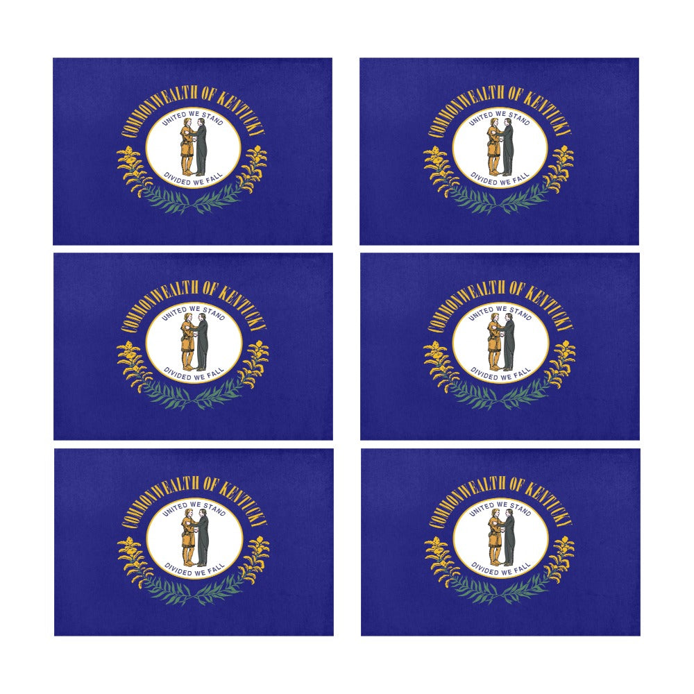 Kentucky Flag Placemats 12" x 18" (Set of 6)