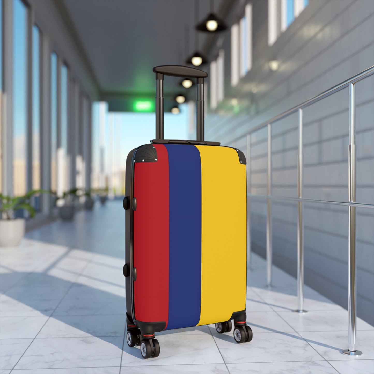 Colombia Flag Inspired Suitcase