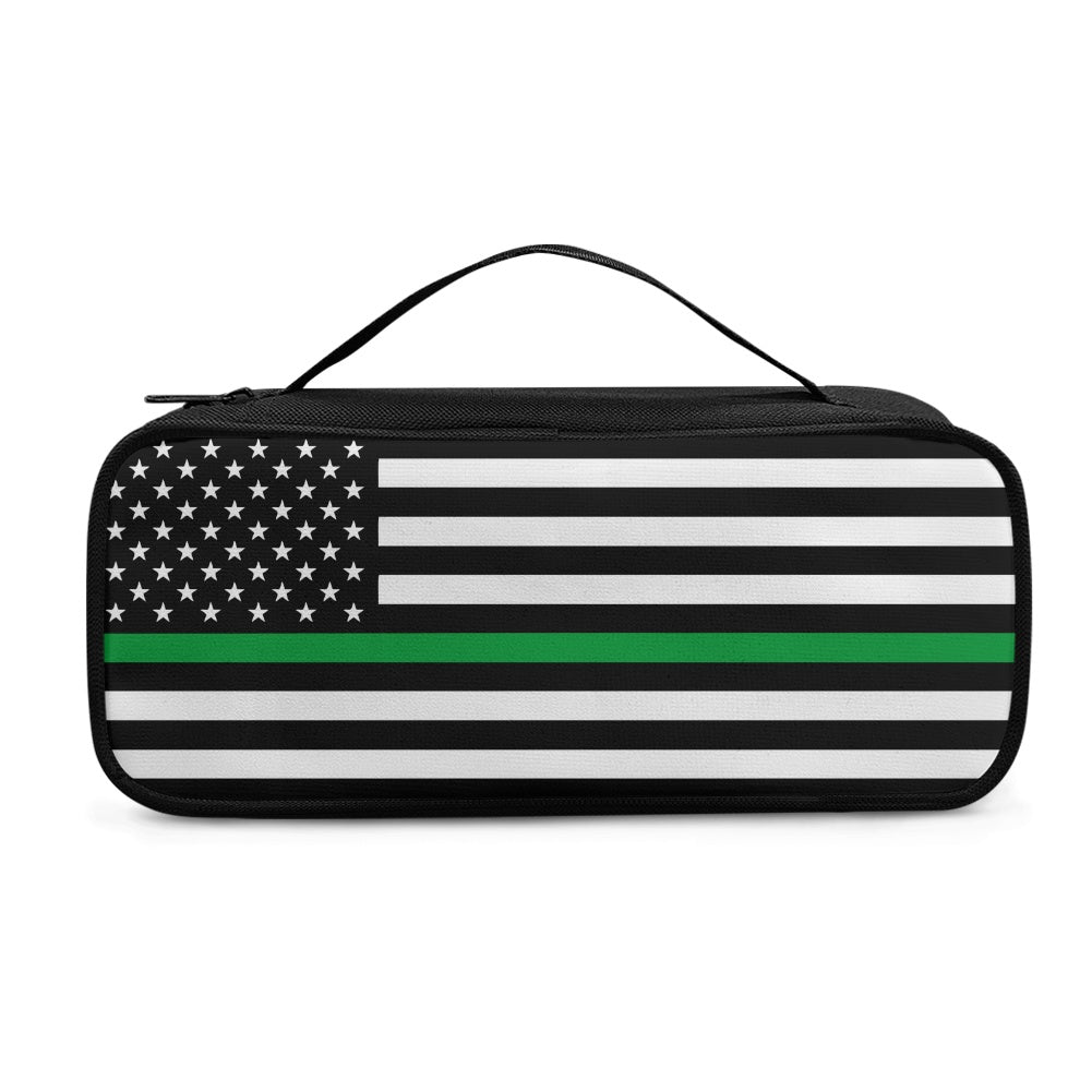 Thin Green Line Flag Inspired Stethoscope Storage Bag