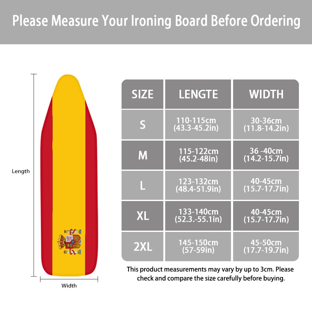 Spain Flag Ironing Board Cover