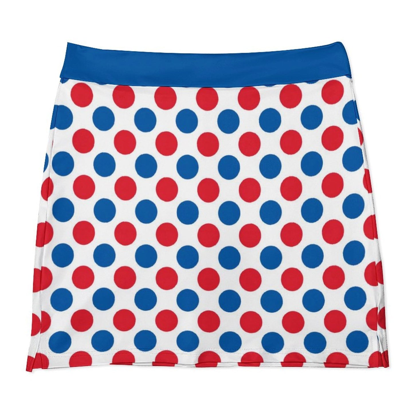 USA/American Flag Inspired Polka Dot Pattern Women’s Skort with Pocket
