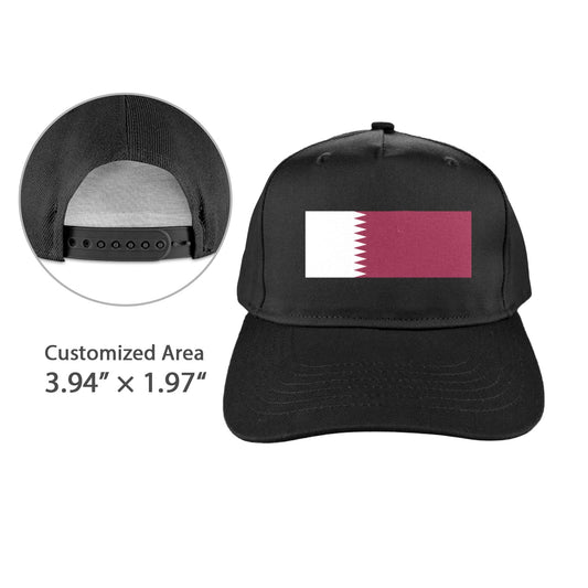Qatar Flag Inspired Baseball Cap | Printed in the  USA