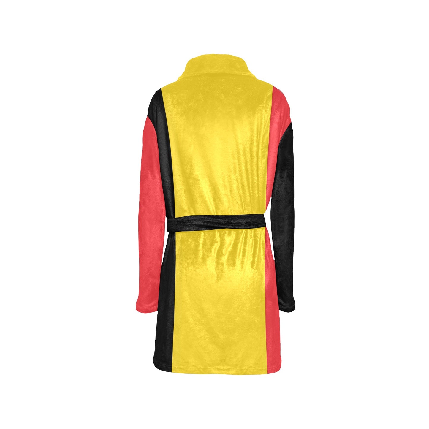 Belgium Flag Inspired Women's Fleece Robe