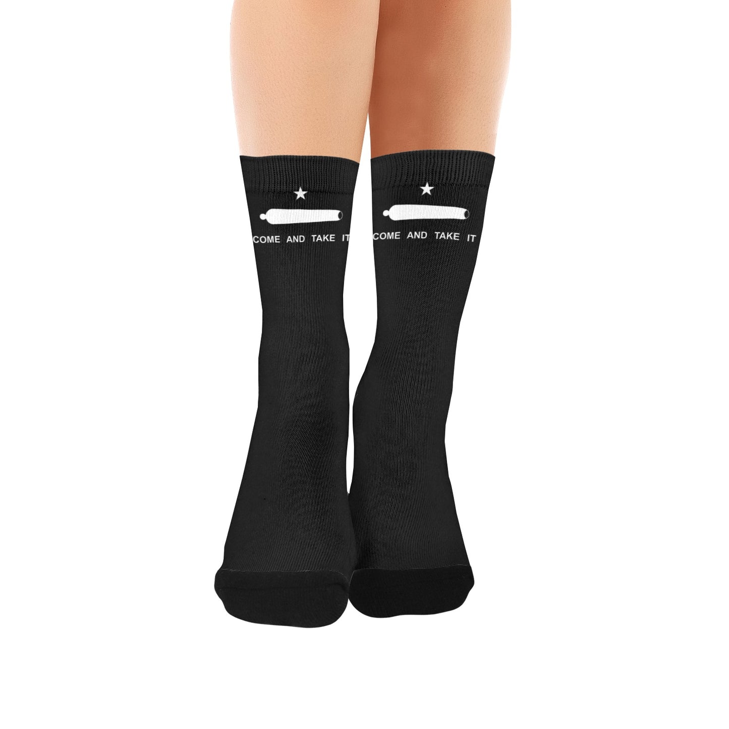 Come and Take It Flag Inspired Women's Custom  Socks | Ships from USA