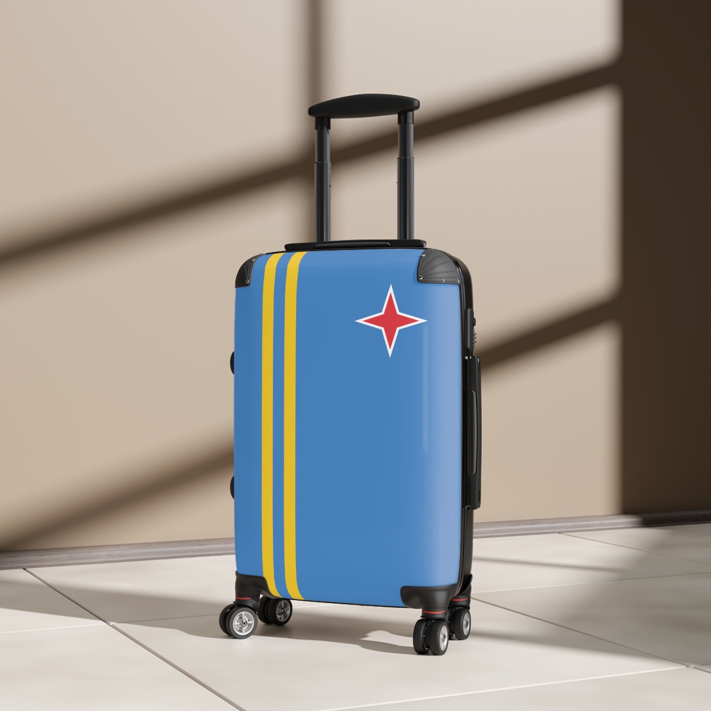 Aruba Flag Inspired Suitcase
