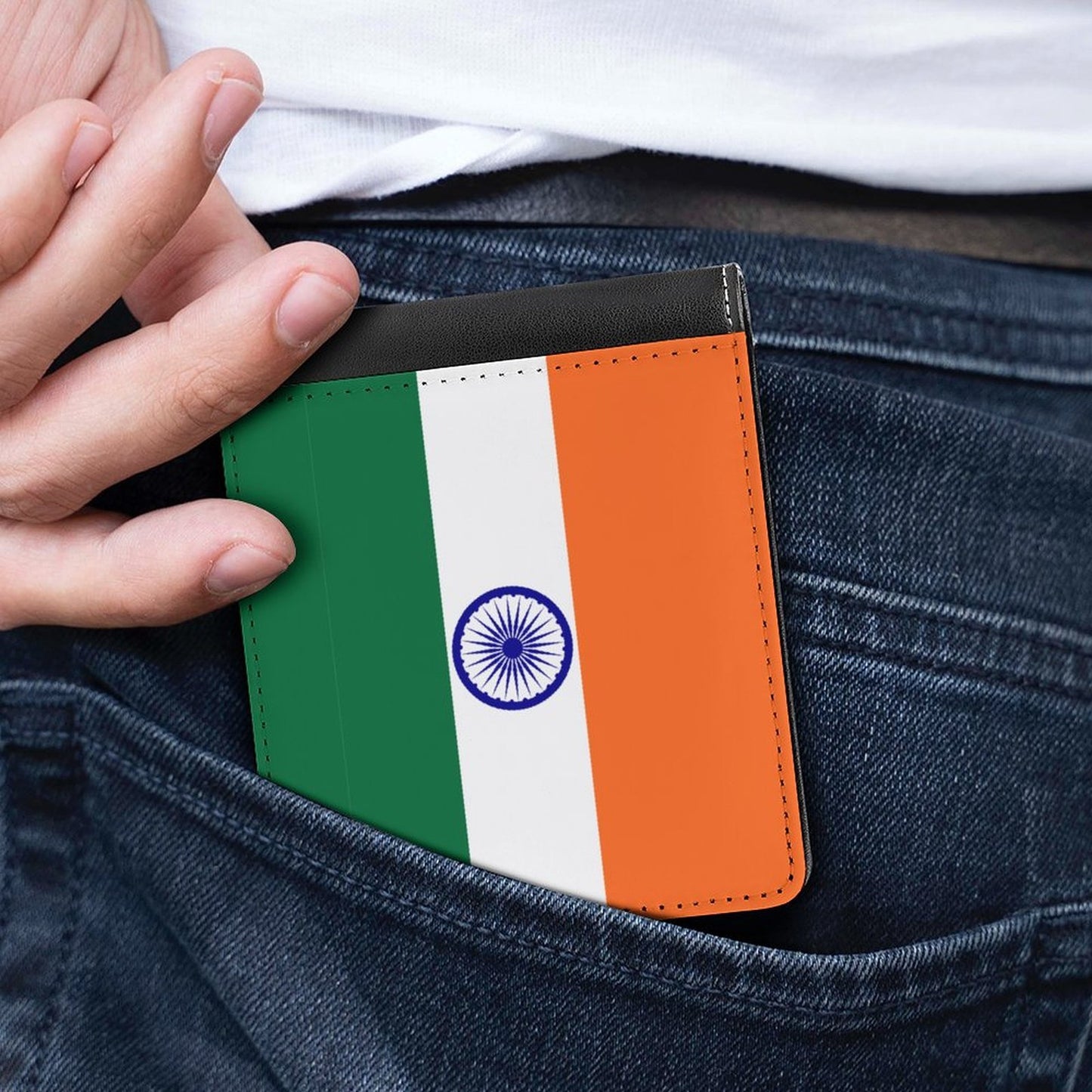 India Flag Inspired Men's Wallet