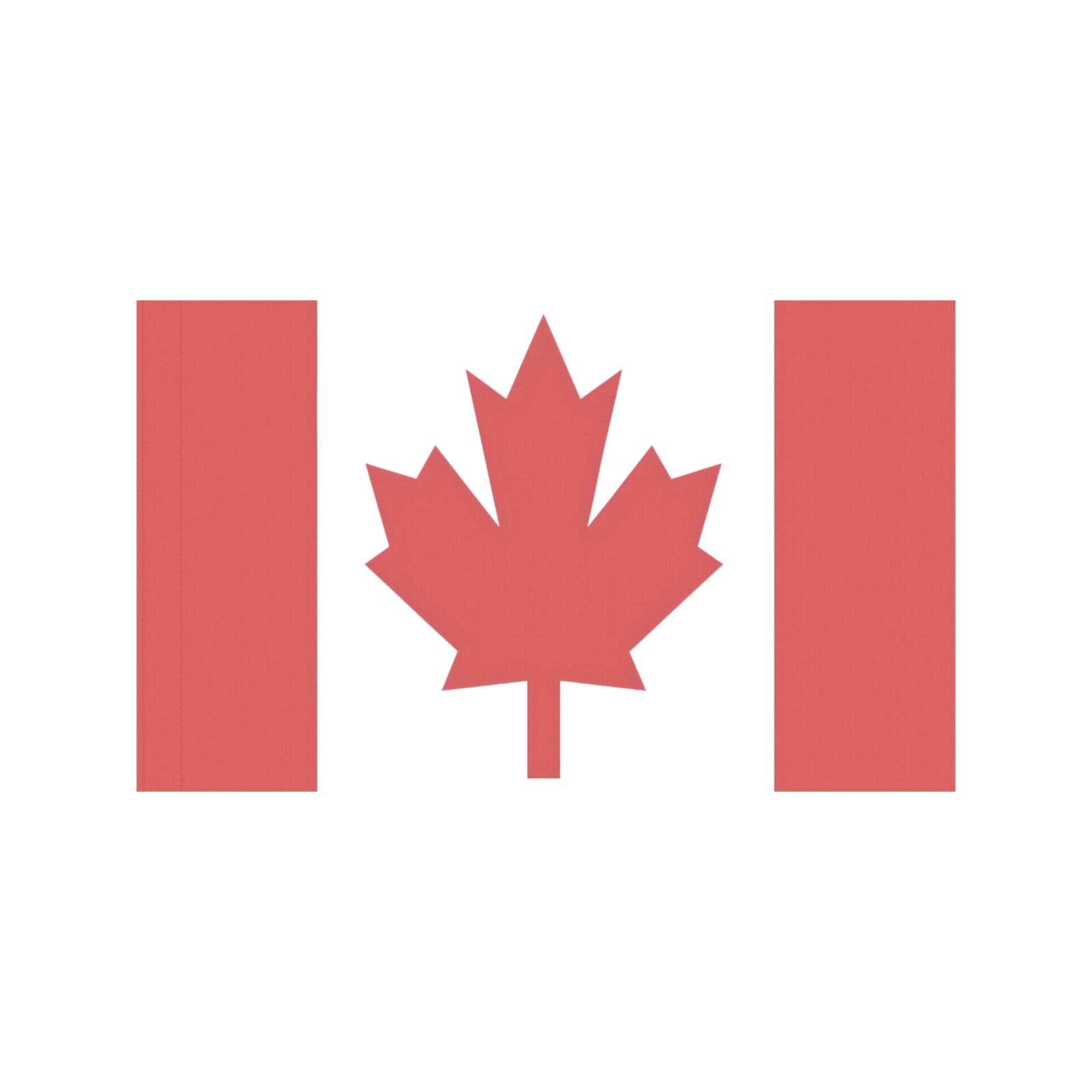 Red maple leaf on white background, Luv My Flag.