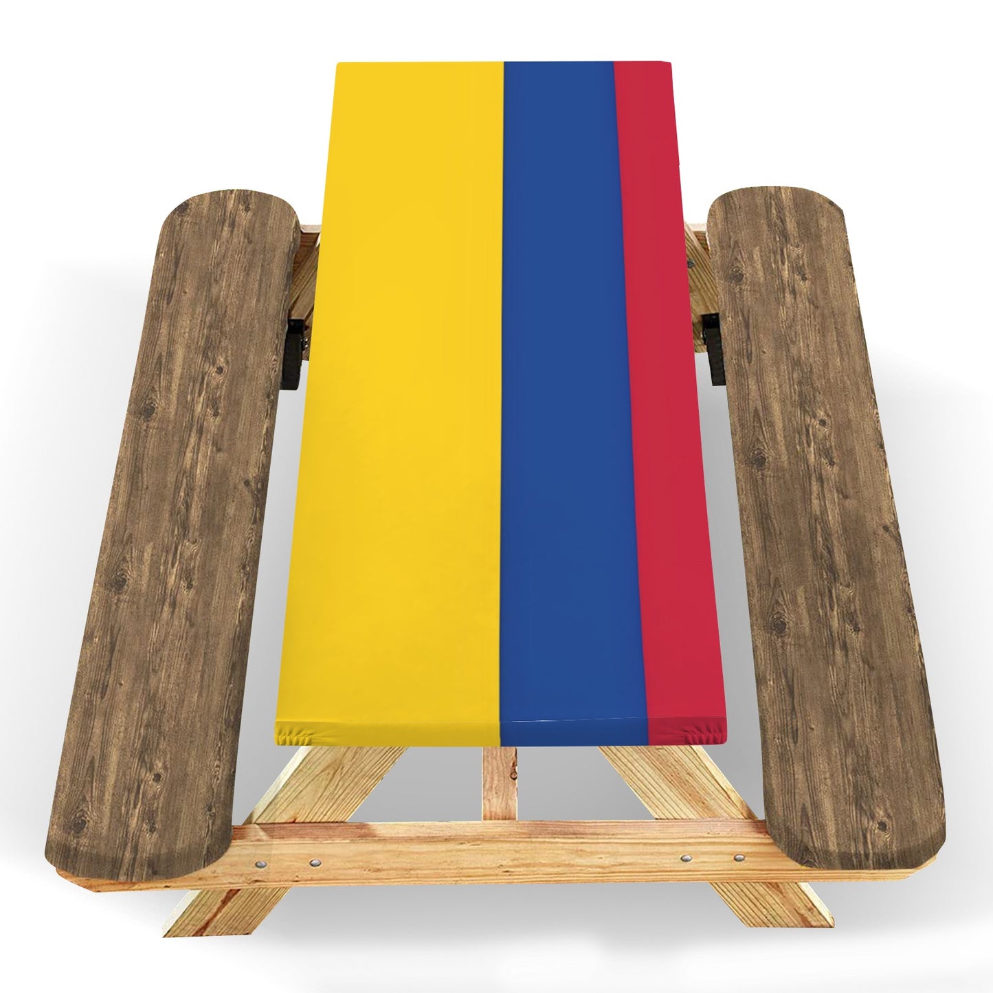Colombia Flag Picnic Table Cover (72" x 30") (Made in the USA)