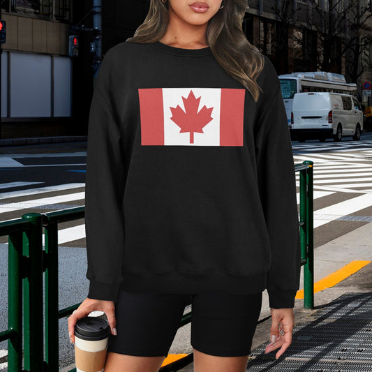 Canada Flag Unisex Fleece Sweatshirt (Made in the USA)