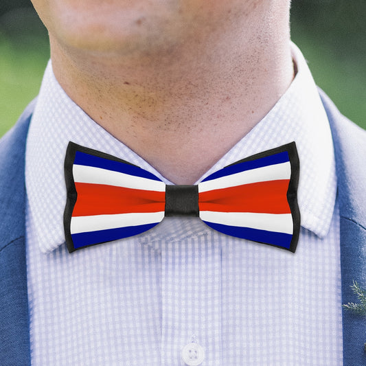 Costa Rica Flag Inspired Bow Tie – Look Sharp, Show your Columbian Pride