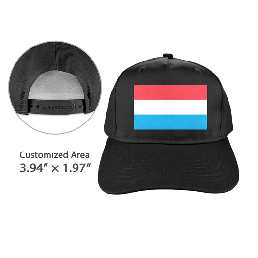 Luxembourg Flag Inspired Baseball Cap | Printed in the  USA