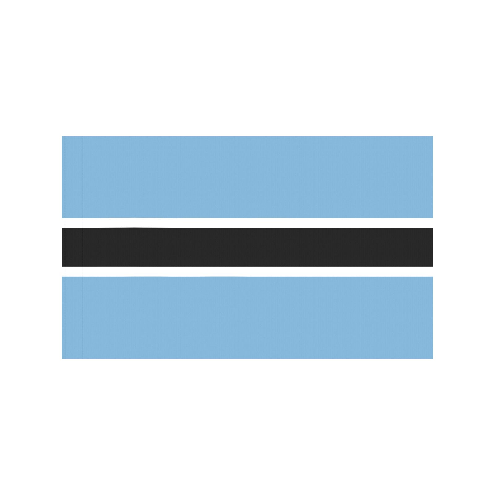 Luv My Flag: Botswana flag with blue, black, white stripes.