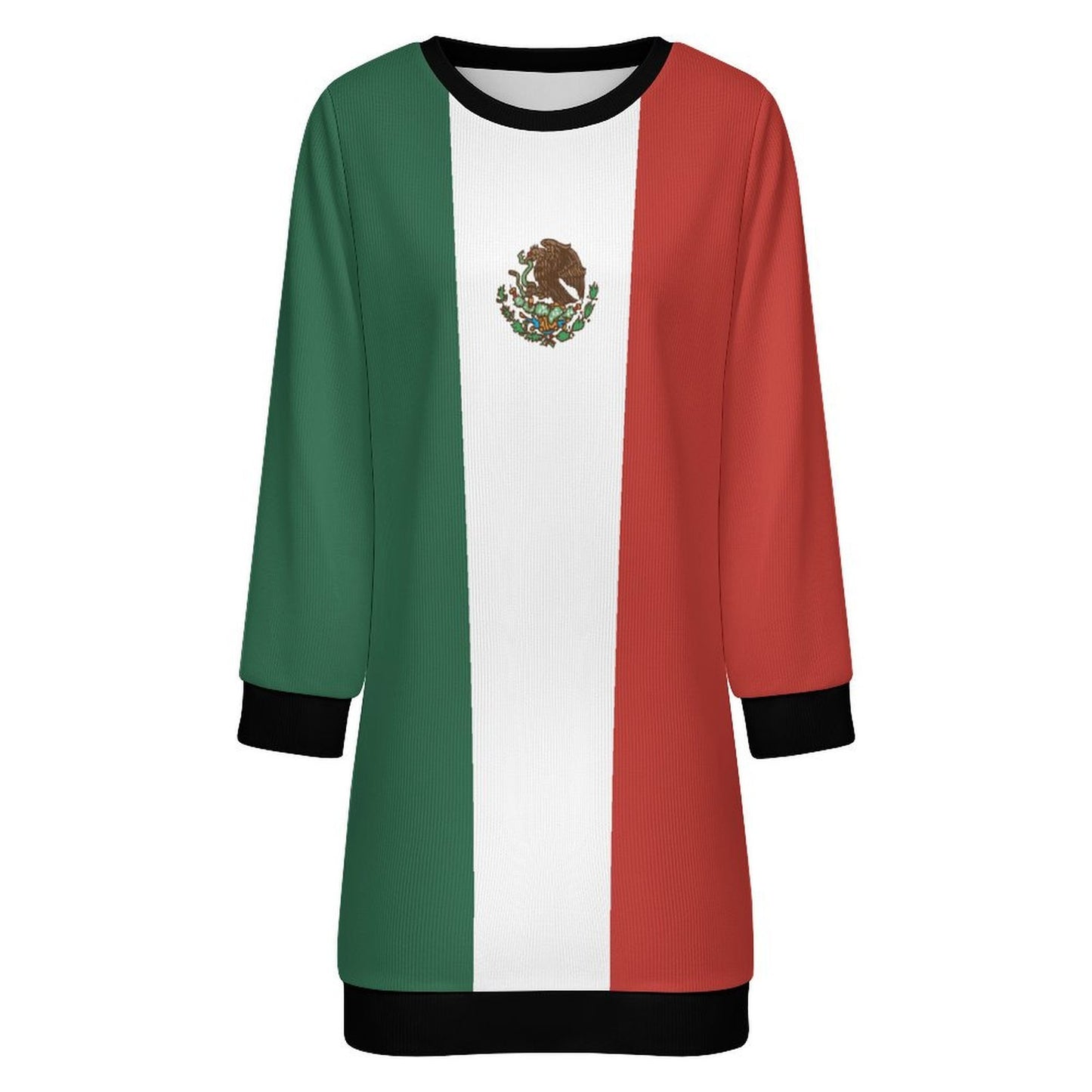 Mexico Flag Inspired Sweater Dress