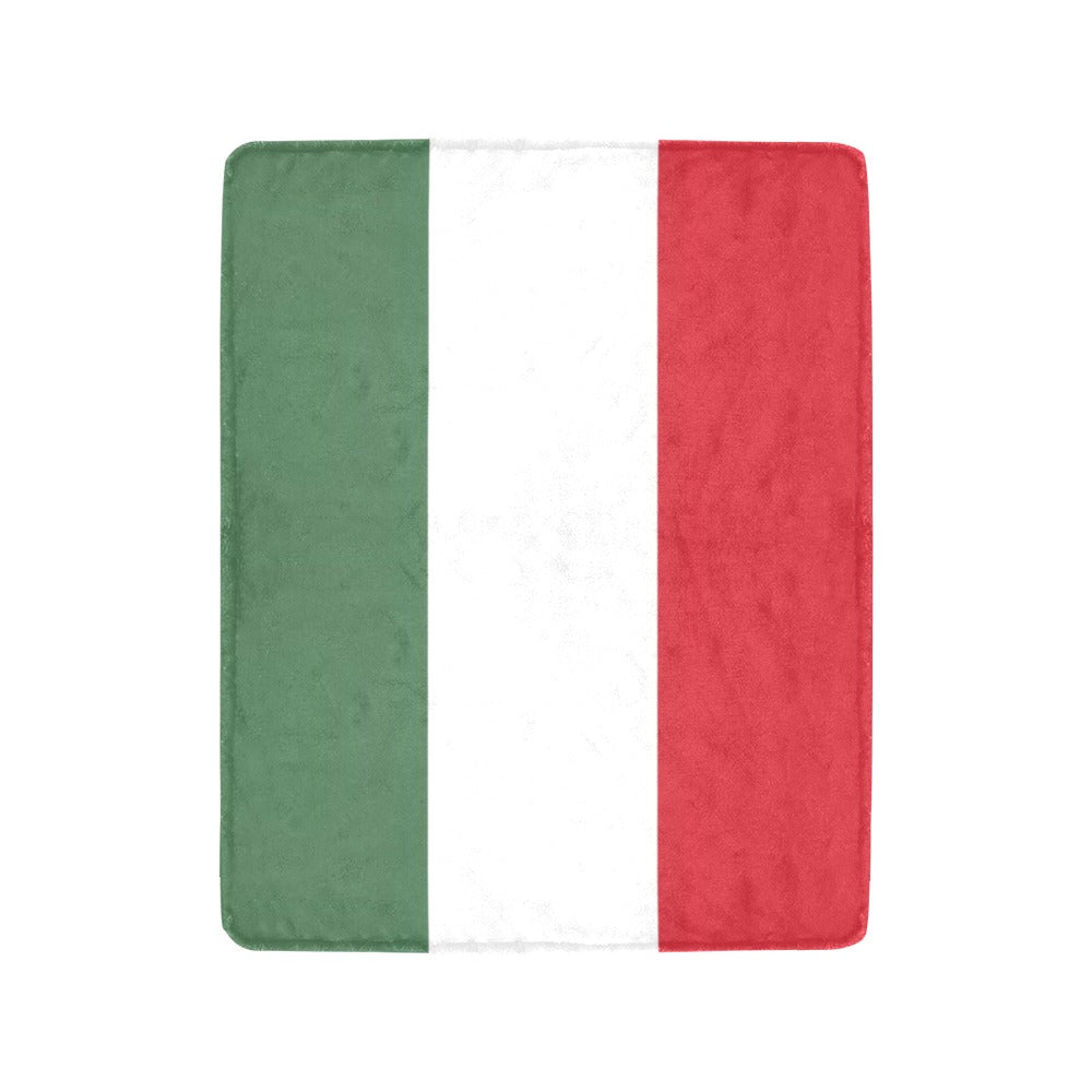Luv My Flag blanket featuring Italian flag design pattern.