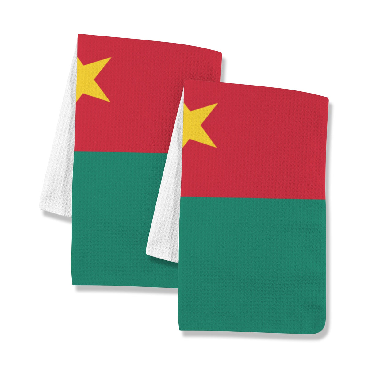 Cameroon Flag Inspired Kitchen Towel 40X60cm (Pack of 2) | Printed In the USA