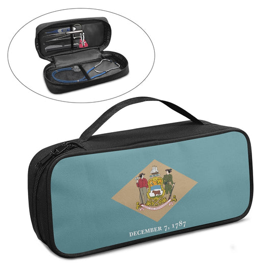 Delaware Flag Inspired Stethoscope Storage Bag