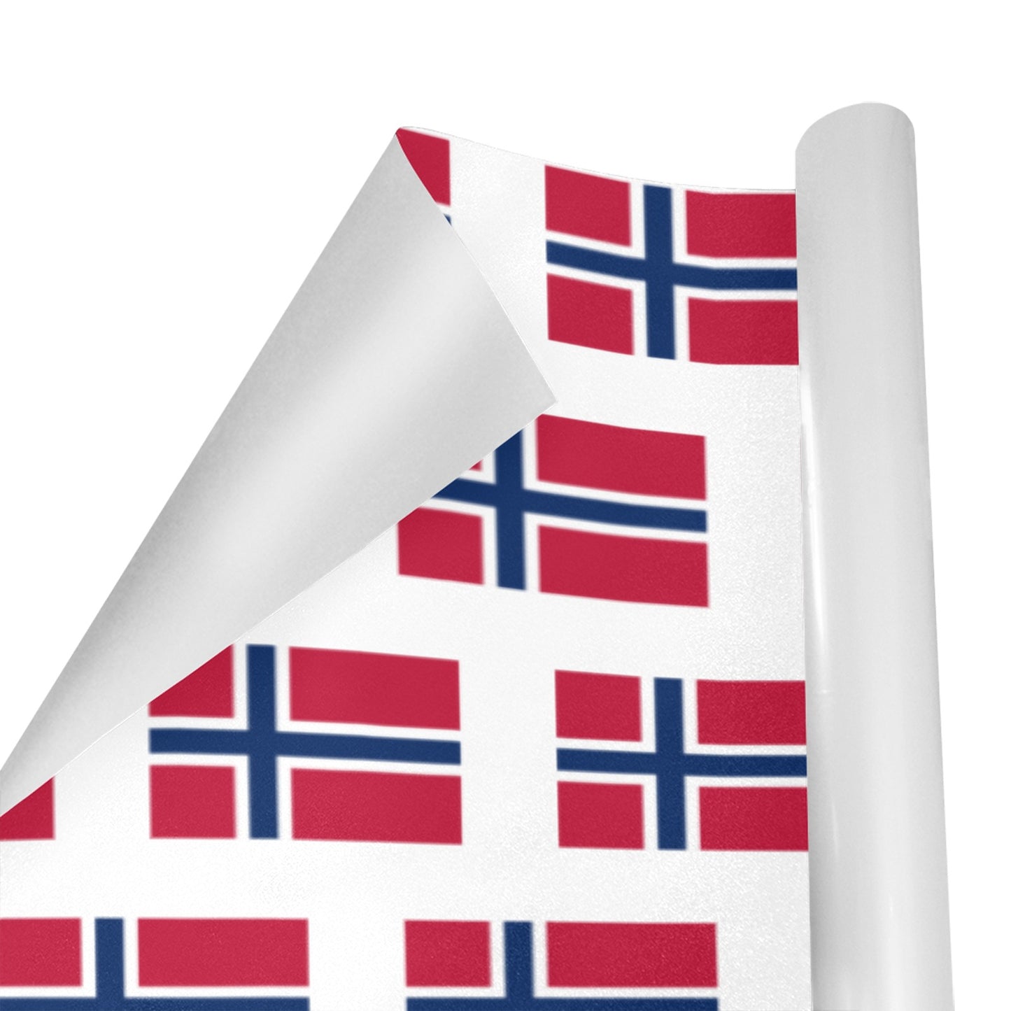 Norway Flag Custom Gift Wrapping Paper 58"x 22.5" (4 Rolls)