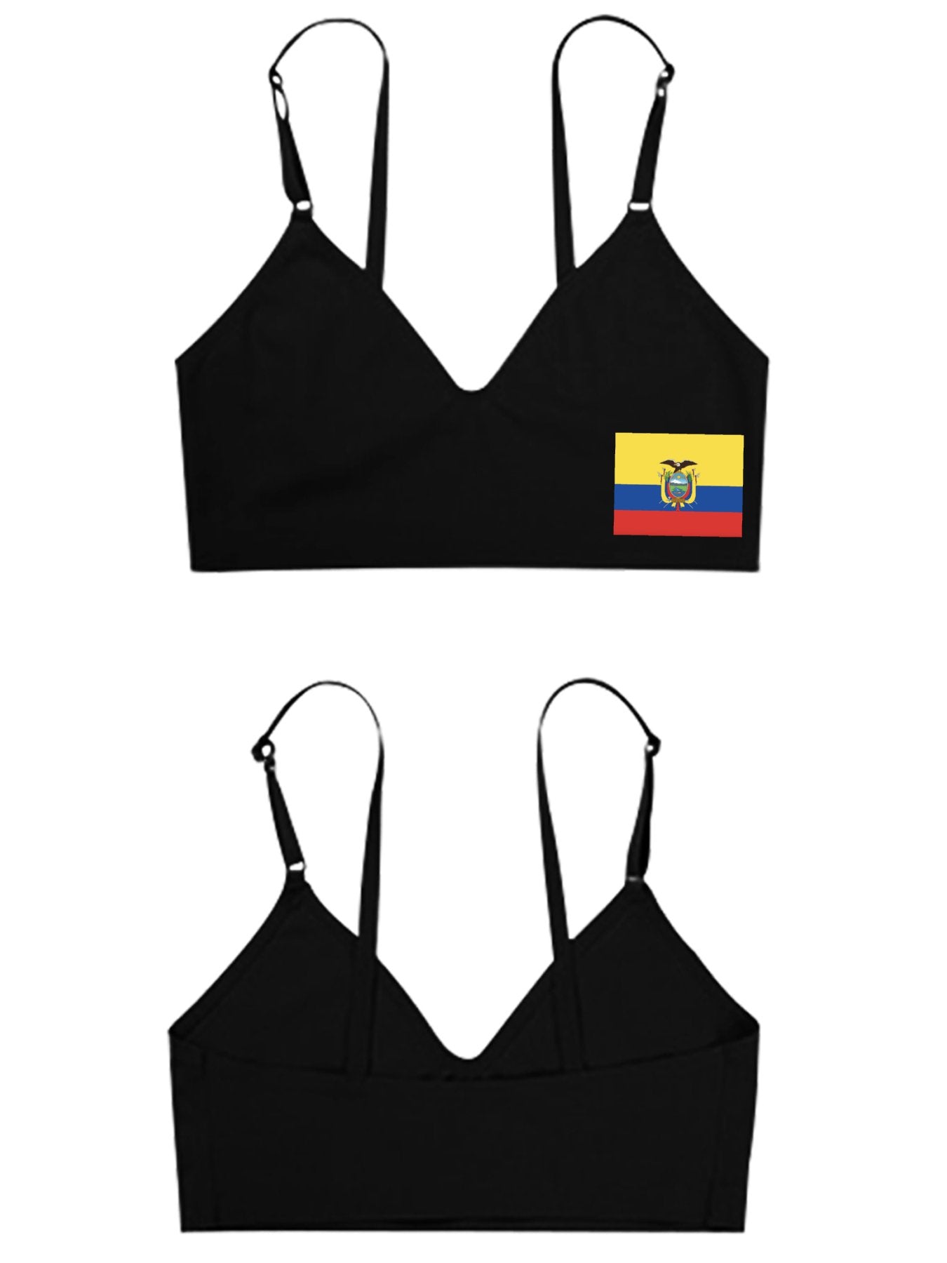 Ecuador Flag Women's Seamless Bra | Ships from USA