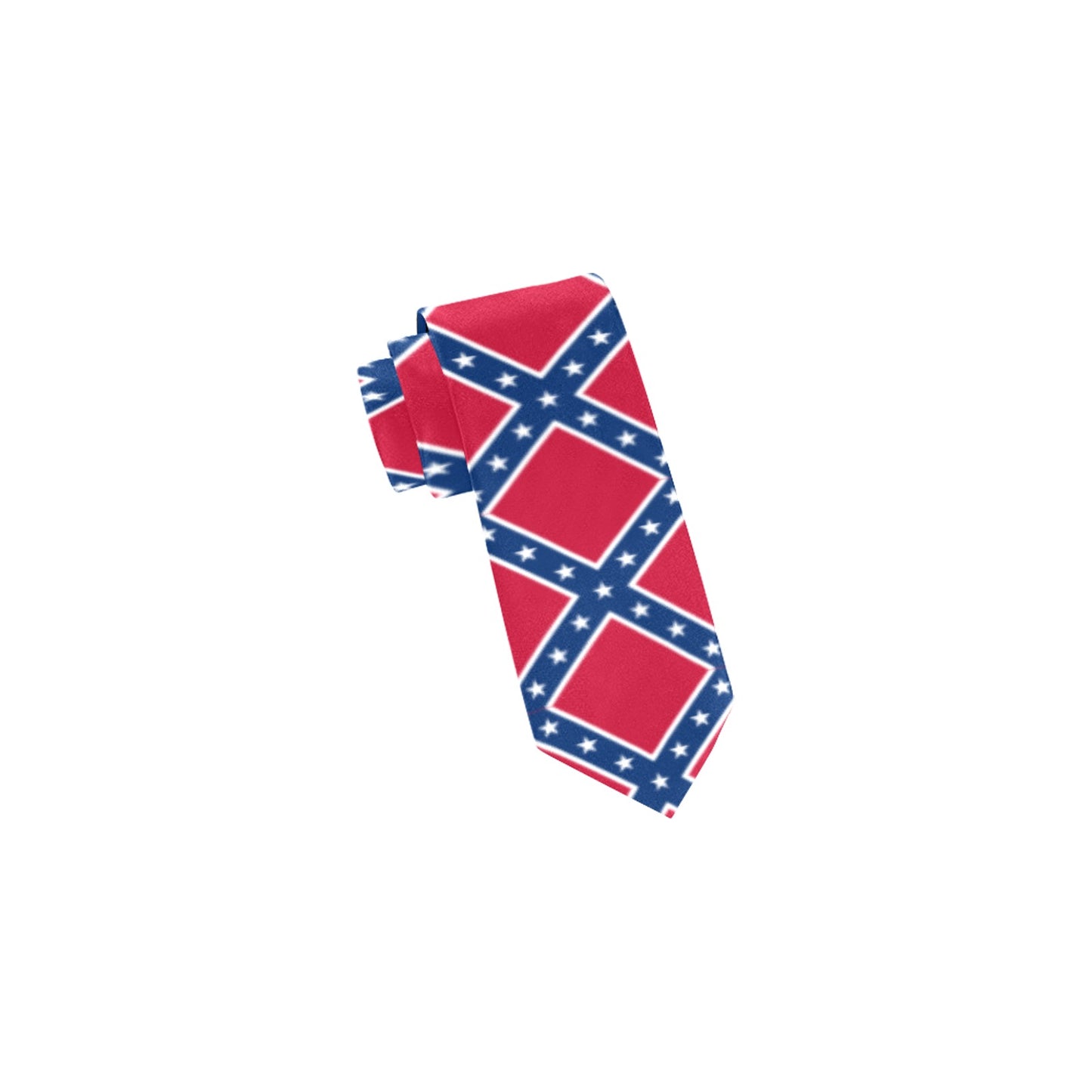 Confederate Battle Flag Pattern Style-2 Classic Necktie (Two Sides)