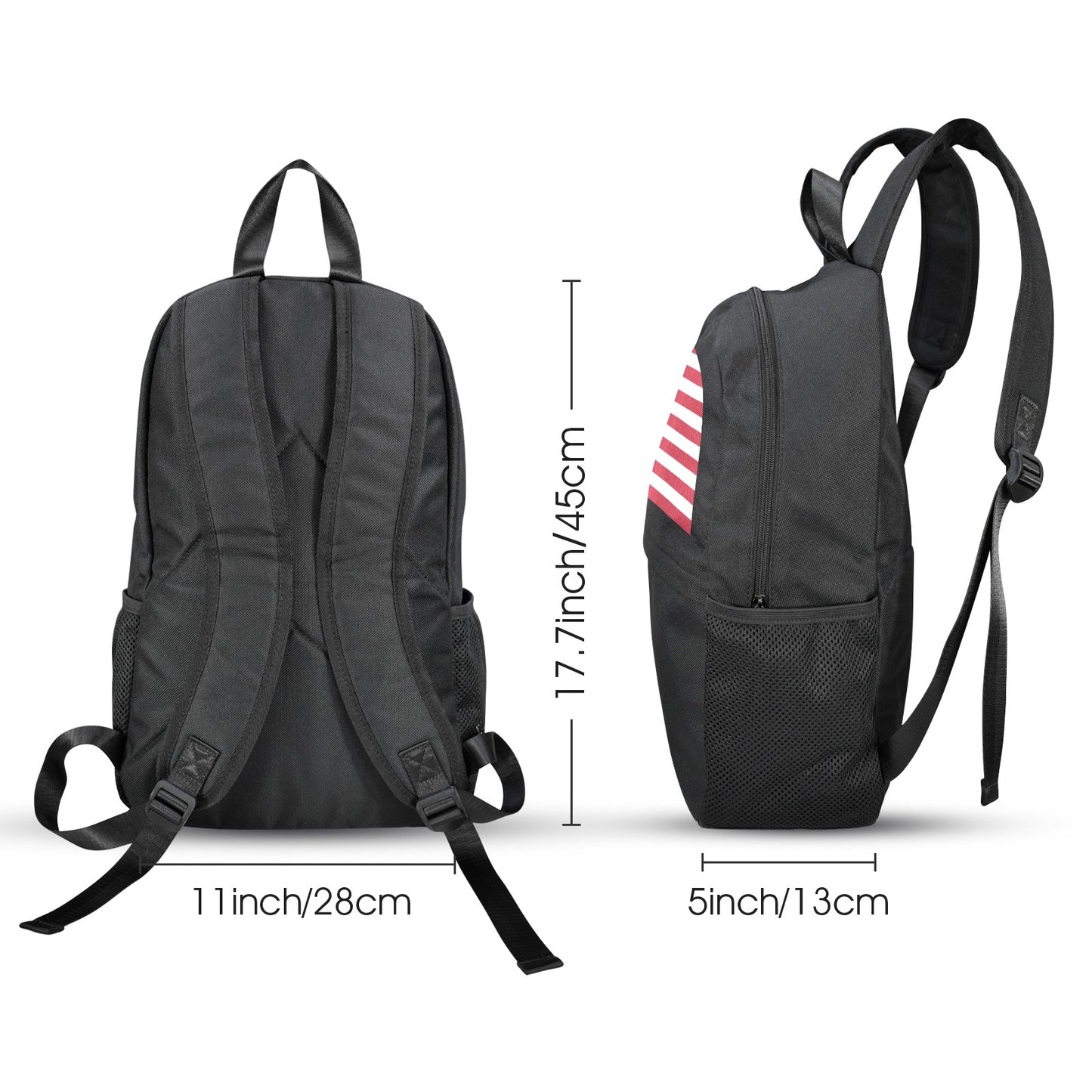 USA/American Flag Inspired Casual Backpack Printed in the USA