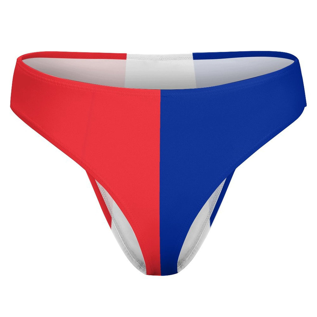 France Flag Inspired T-Back Thong Bikini