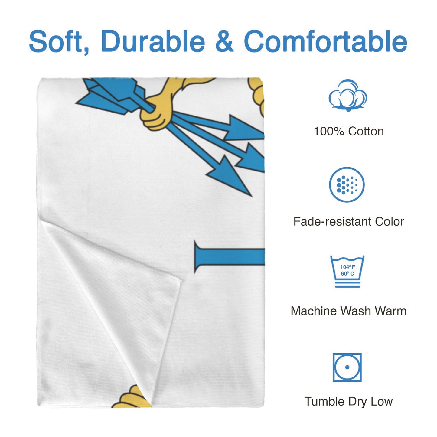 Virgin Islands Flag (US) Flag Inspired Custom Bath Towel 29"x58"(Made in USA)