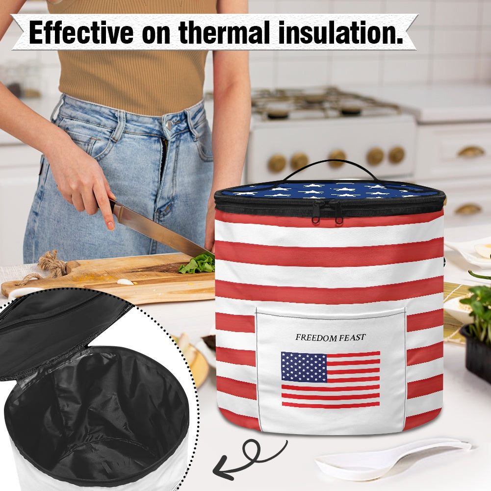 USA/American Flag Inspired Electric Pressure Cooker Insulation Bag