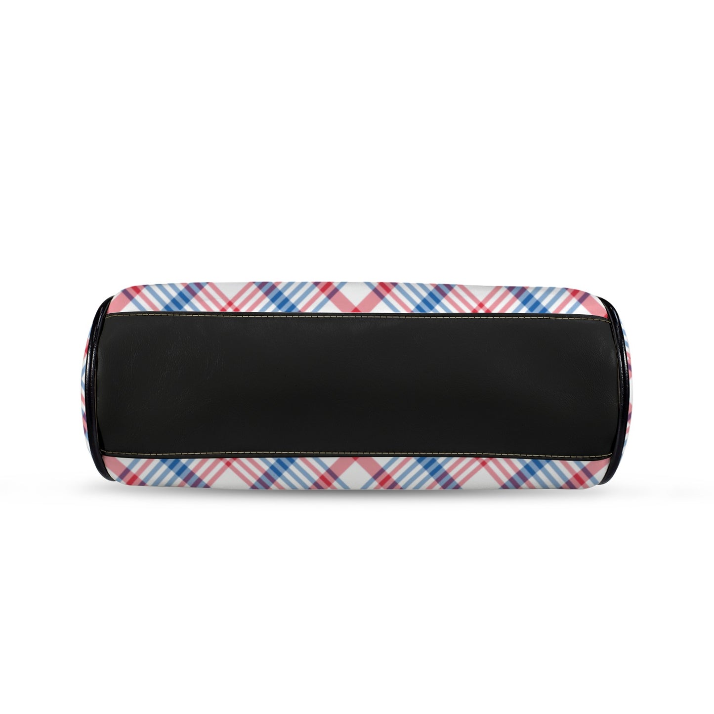 USA/American Flag Inspired Plaid Pattern Kisslock Crossbody Shoulder Bag