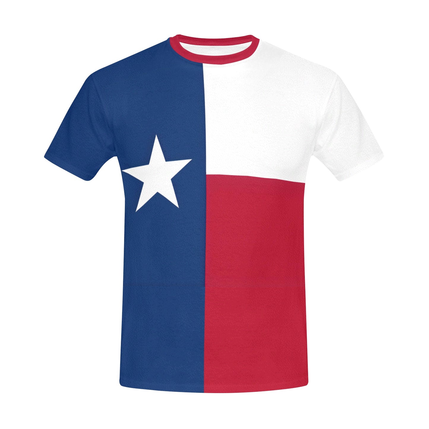 Texas Flag Men's Crew Neck T-Shirt (Made in USA)