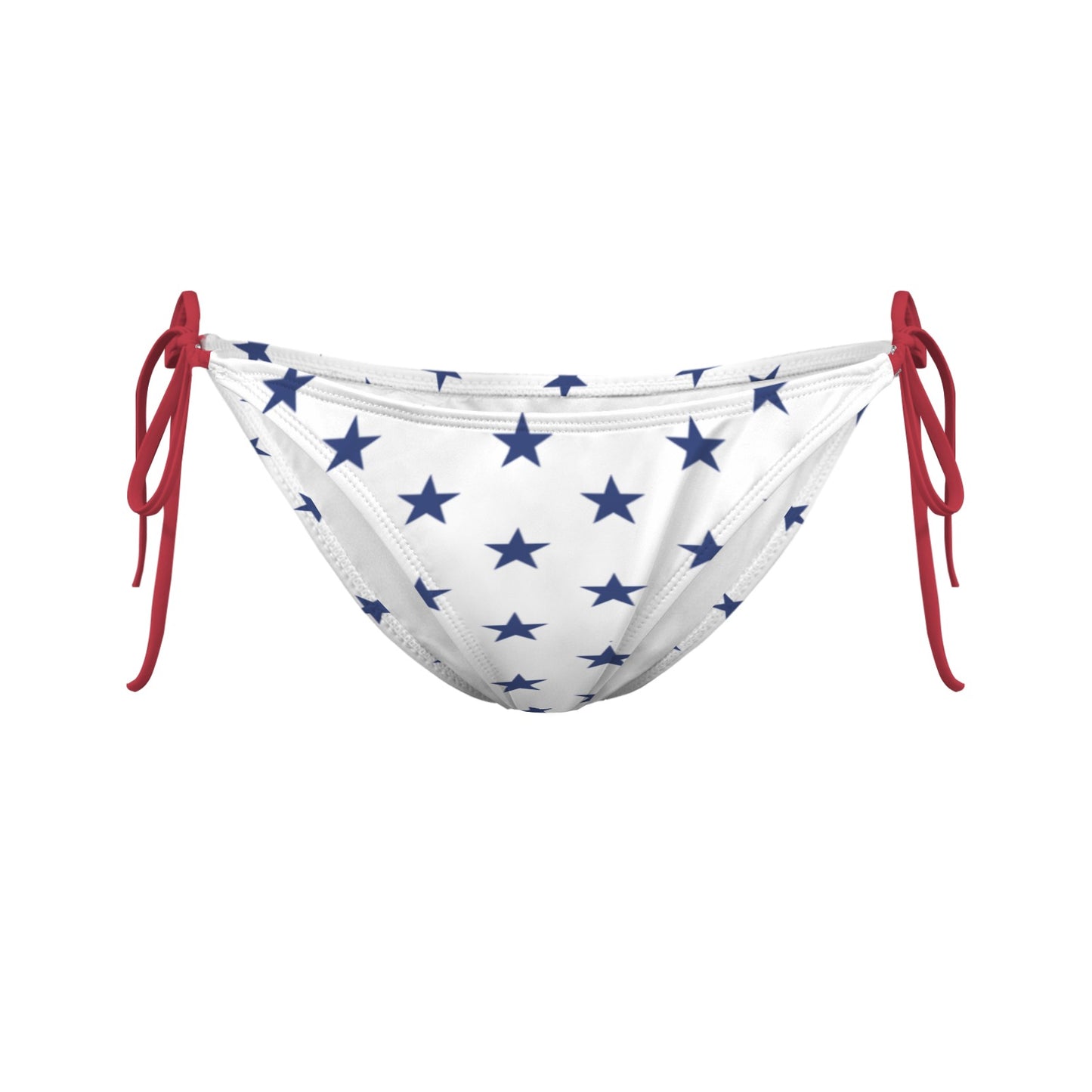 USA/American Flag Inspired Blue Stars Side-Tie Bikini Bottom